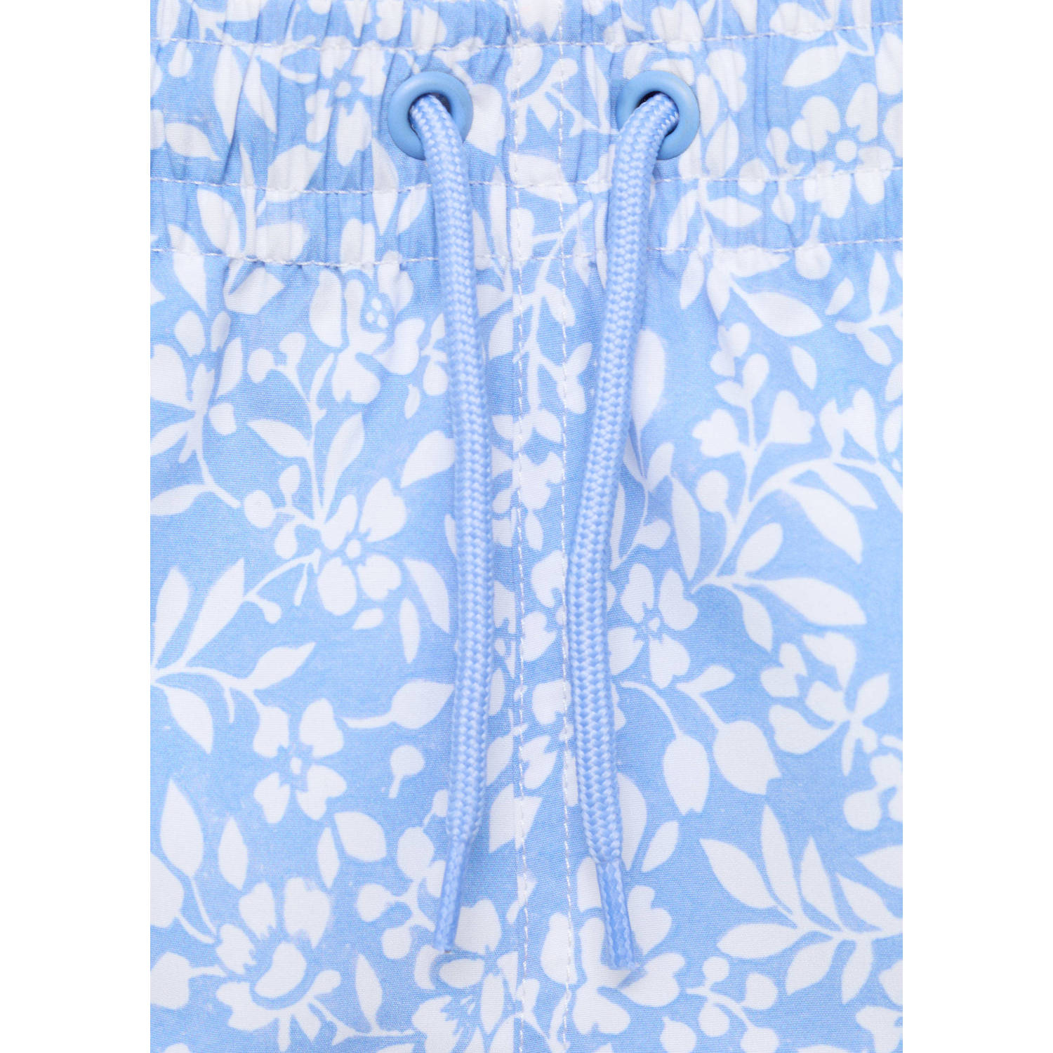 Mango Kids zwemshort lichtblauw wit