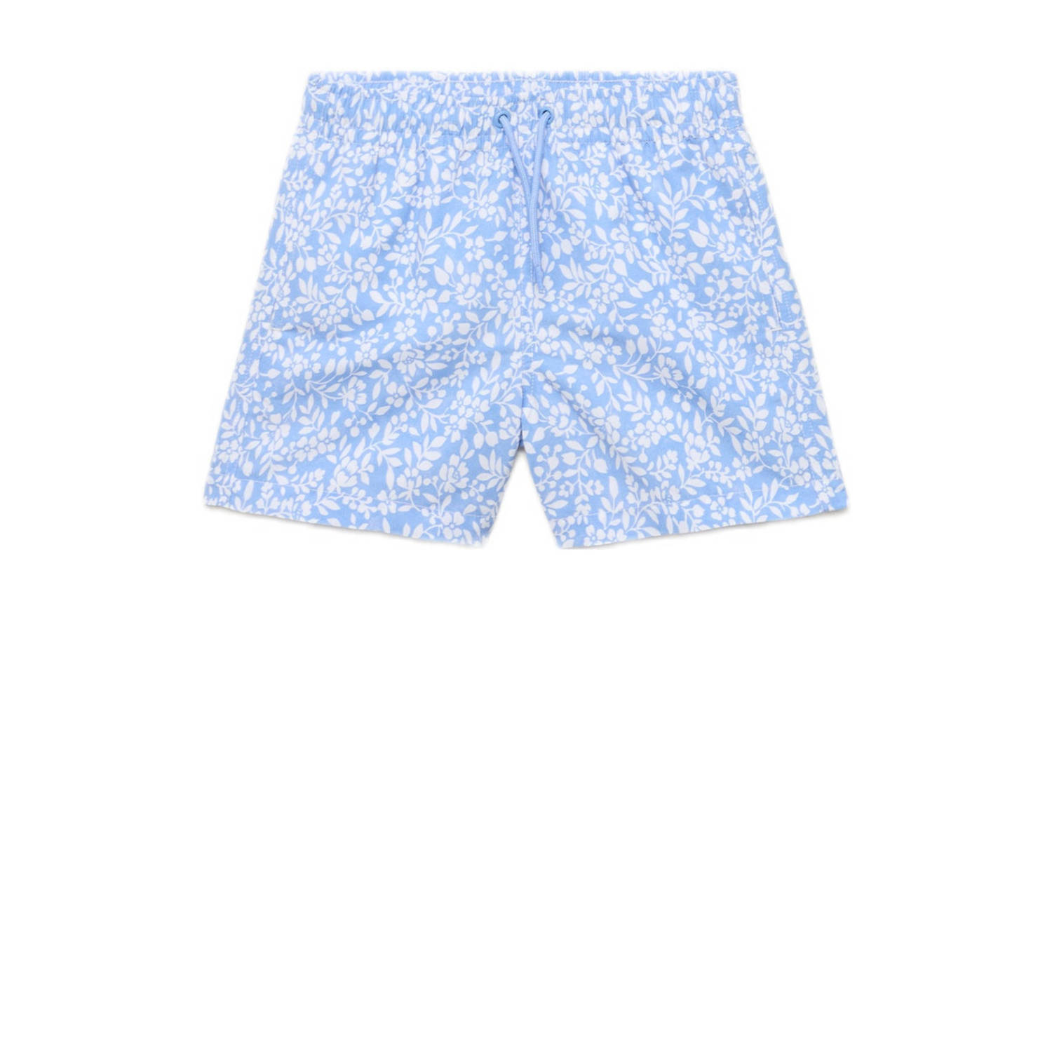 Mango Kids zwemshort lichtblauw wit