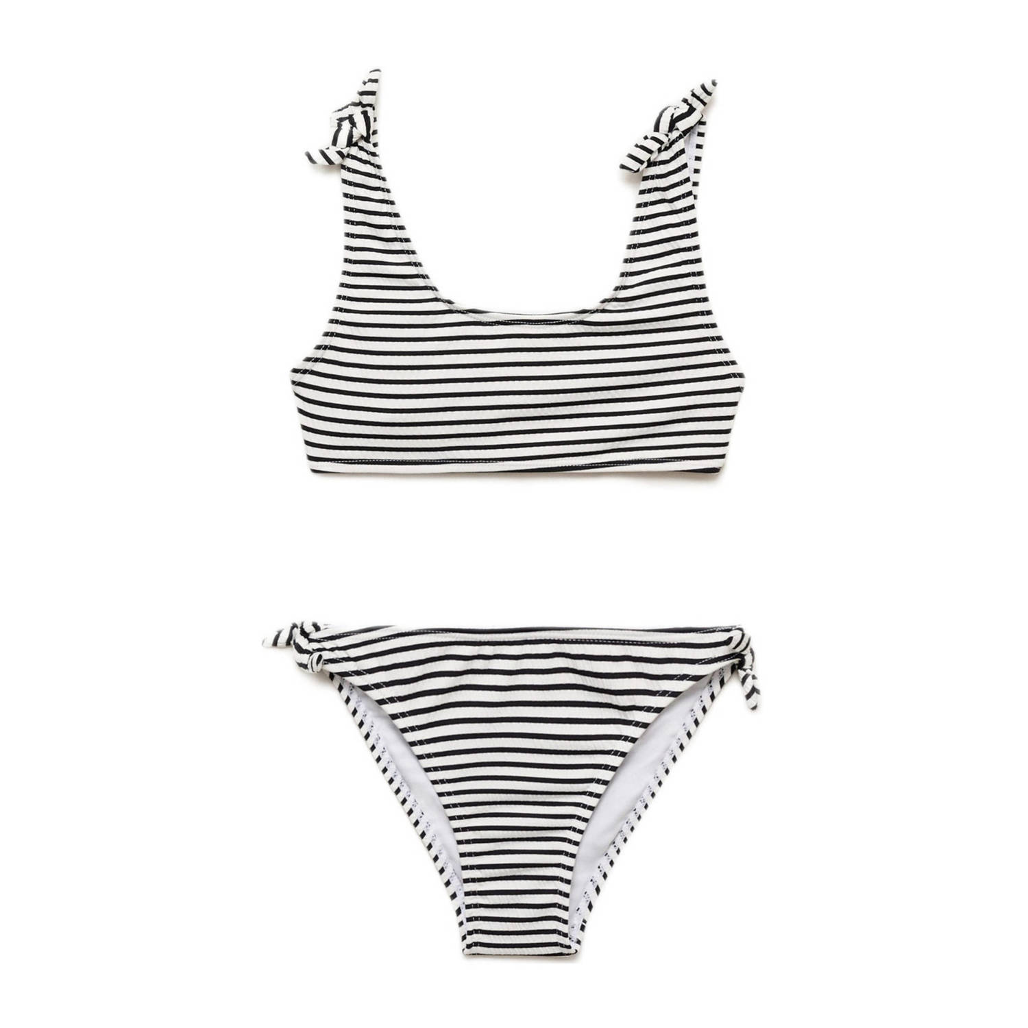Mango Kids bikini zwart wit