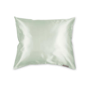 Polyester en satijnen kussensloop Mint - 60 x 70 cm