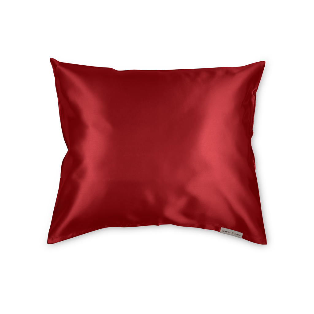 Beauty Pillow Polyester en satijnen kussensloop Red - 60 x 70 cm