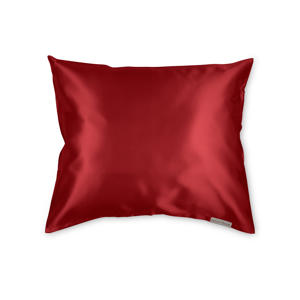 Polyester en satijnen kussensloop Red - 60 x 70 cm