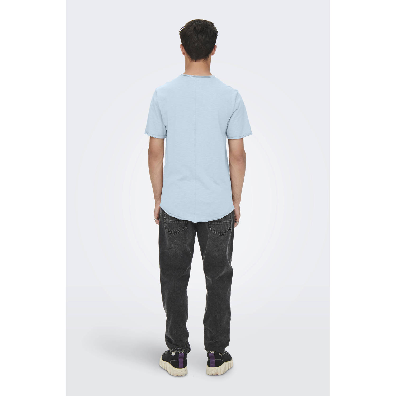 ONLY & SONS T-shirt lichtblauw