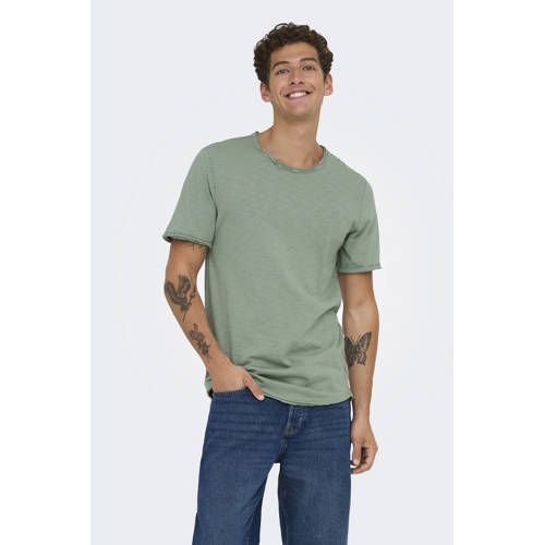 ONLY & SONS T-shirt groen afbeelding
