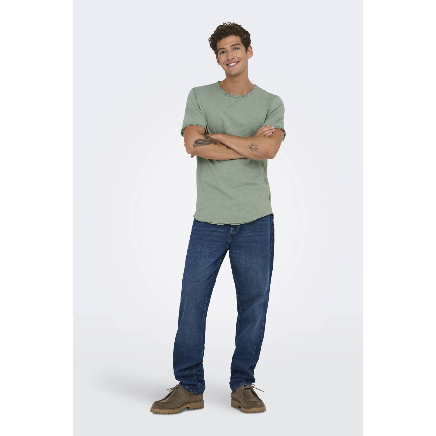 ONLY & SONS T-shirt groen