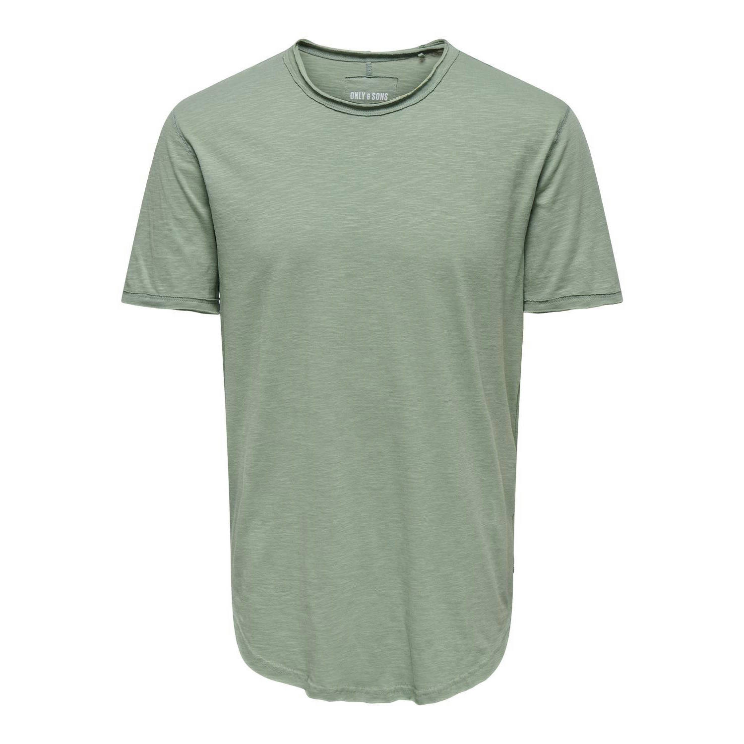 ONLY & SONS Shirt met ronde hals ONSBENNE LONGY SS TEE NF 7822 NOOS