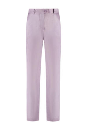 straight high waist broek lila