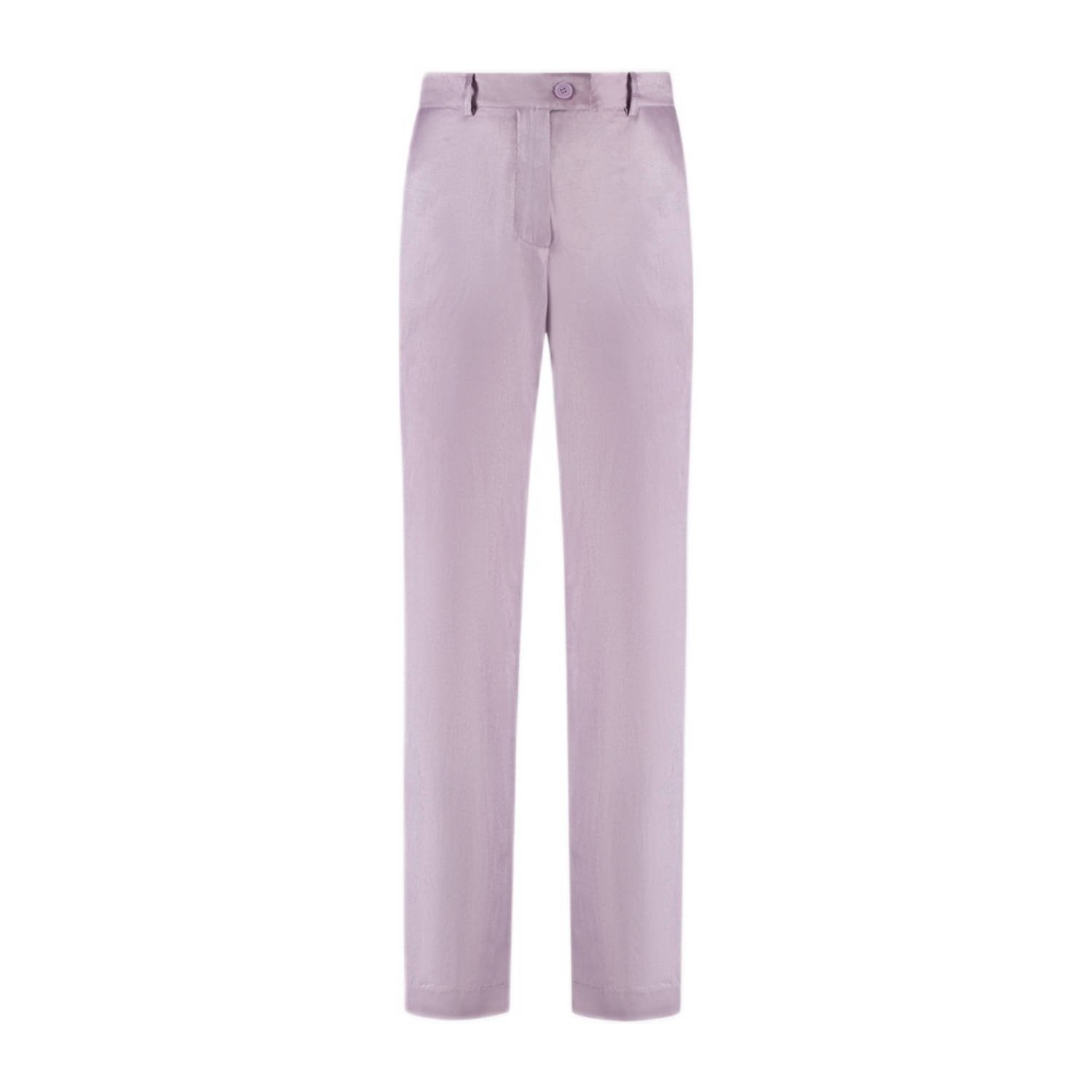 AMAYA Amsterdam straight high waist broek lila
