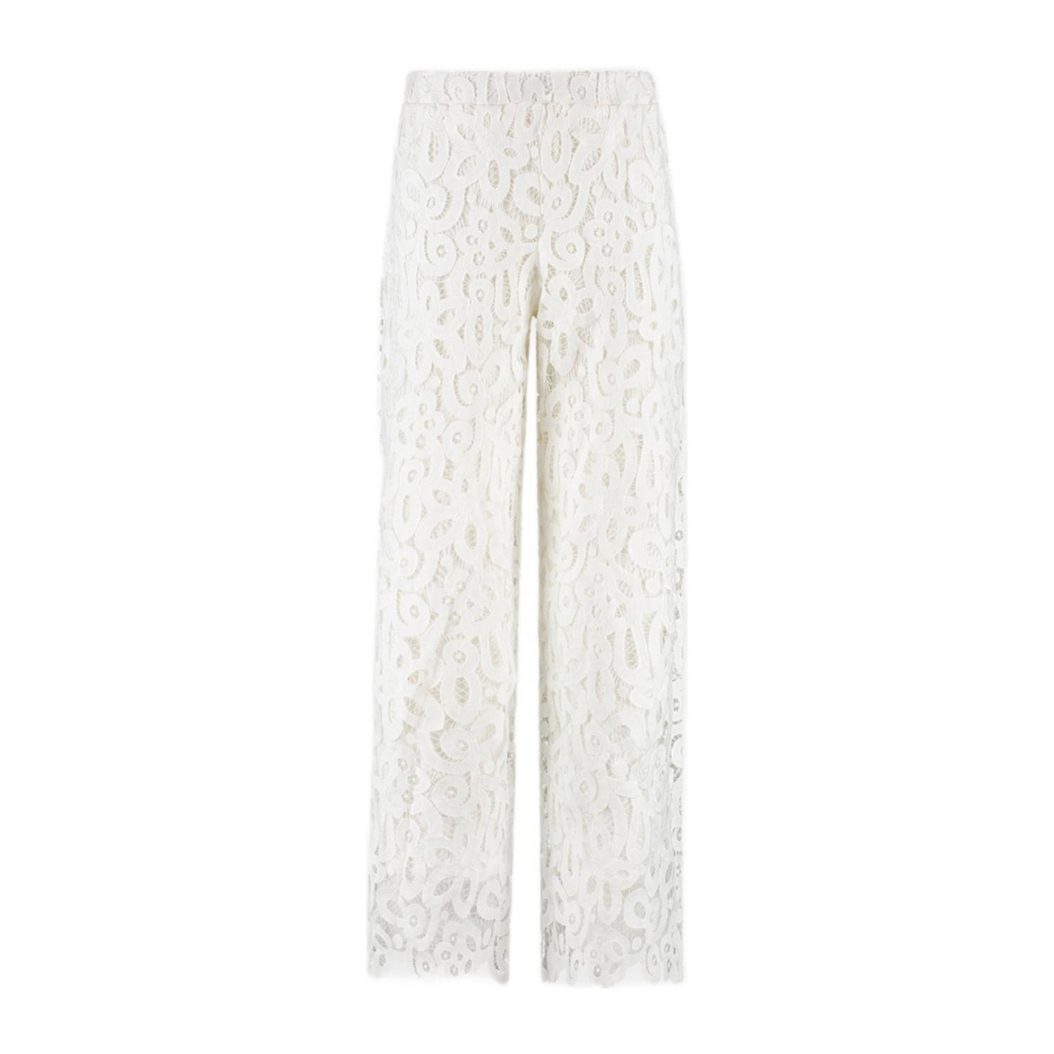 AMAYA Amsterdam straight high waist broek wit