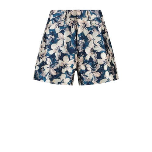 AMAYA Amsterdam straight high waist casual short blauw afbeelding