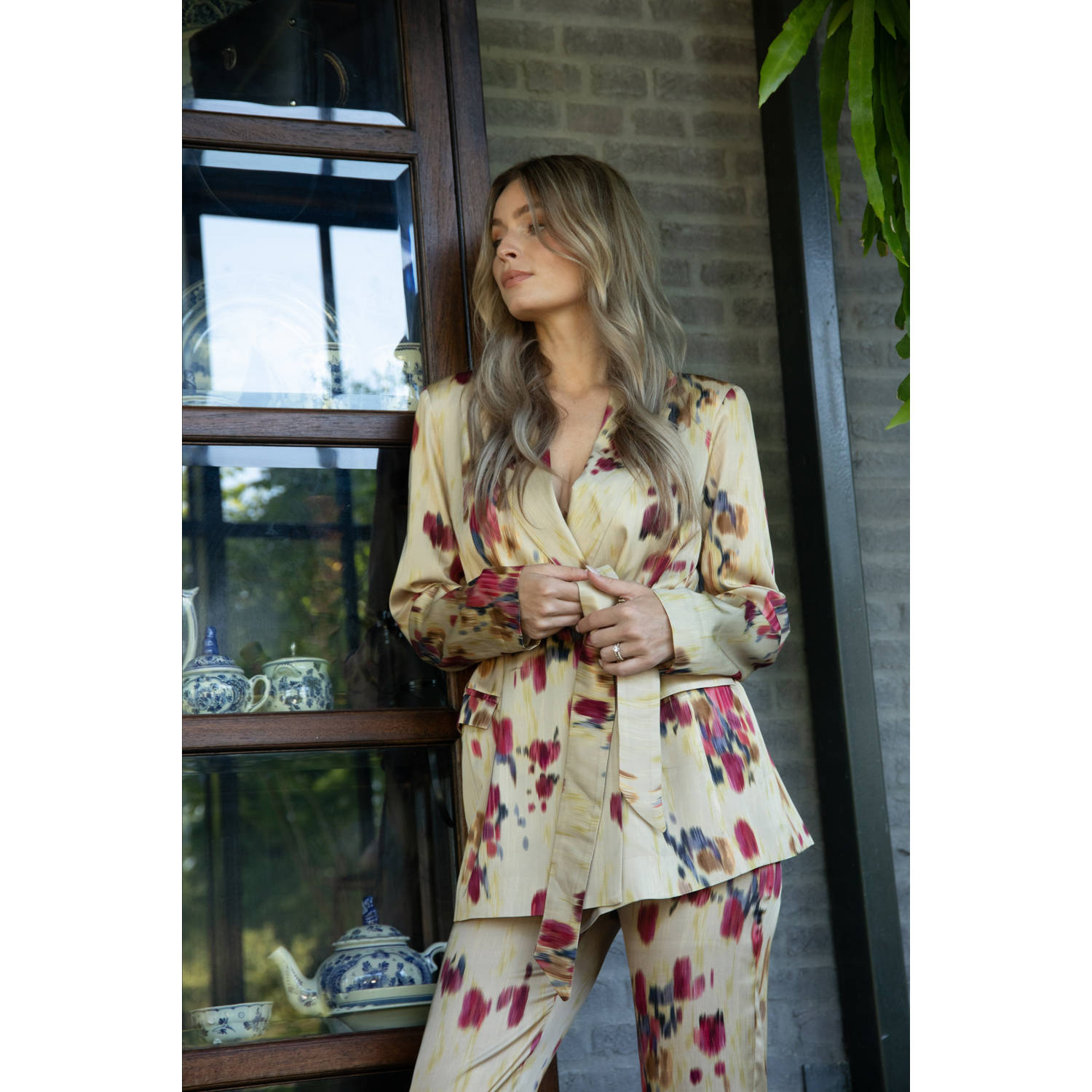 AMAYA Amsterdam getailleerde blazer geel