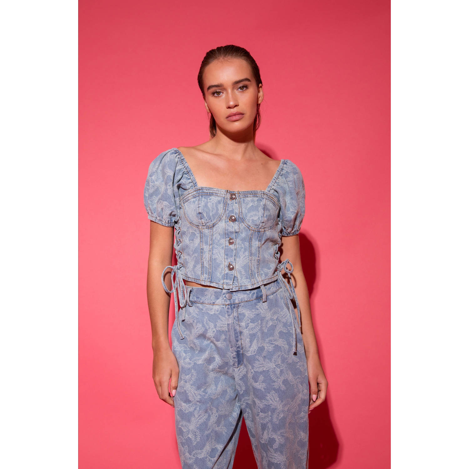 Studio AMAYA top light blue denim