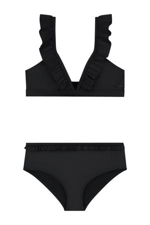 bikini met ruches Bella zwart