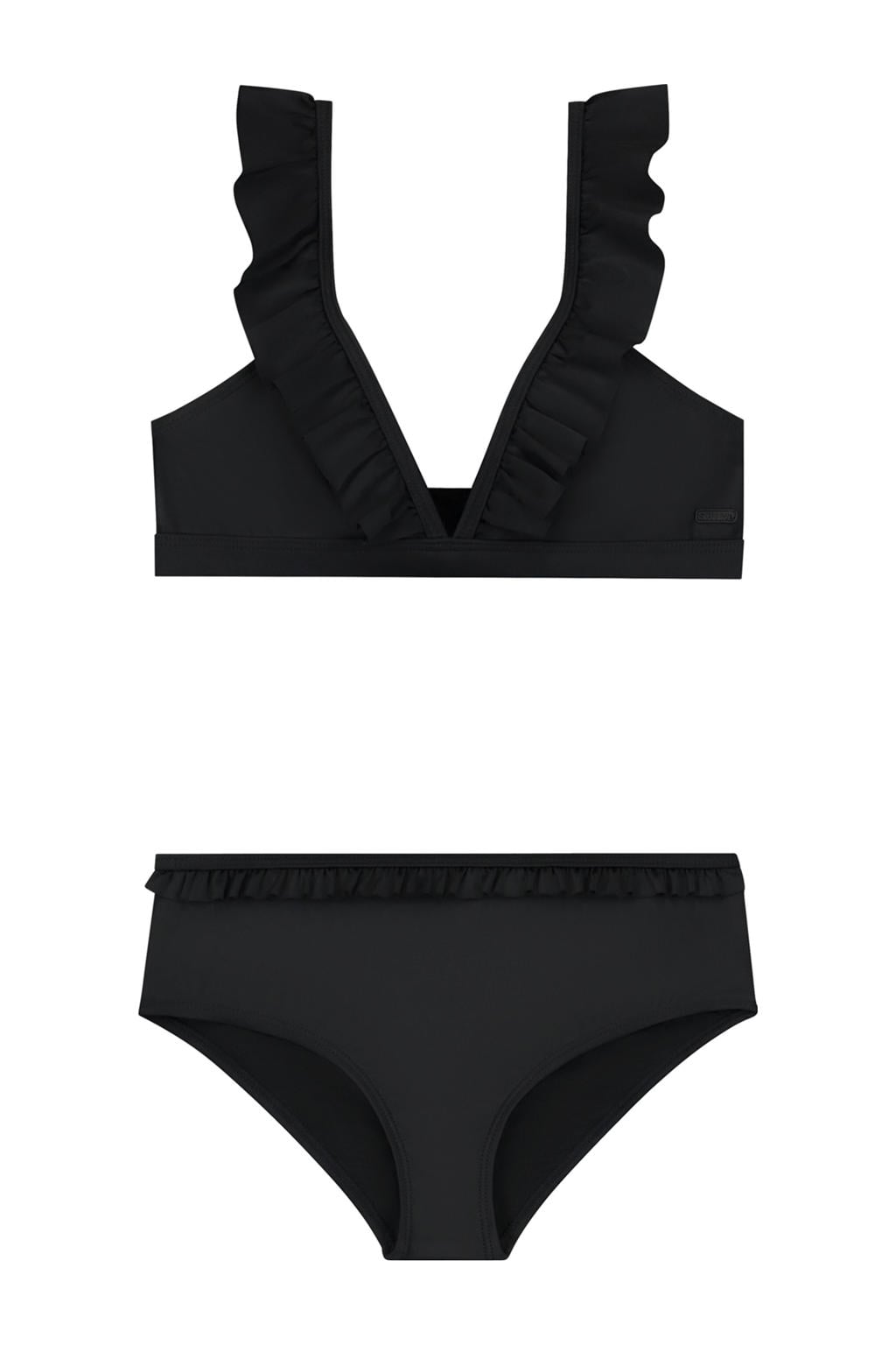 Shiwi bikini met ruches Bella zwart