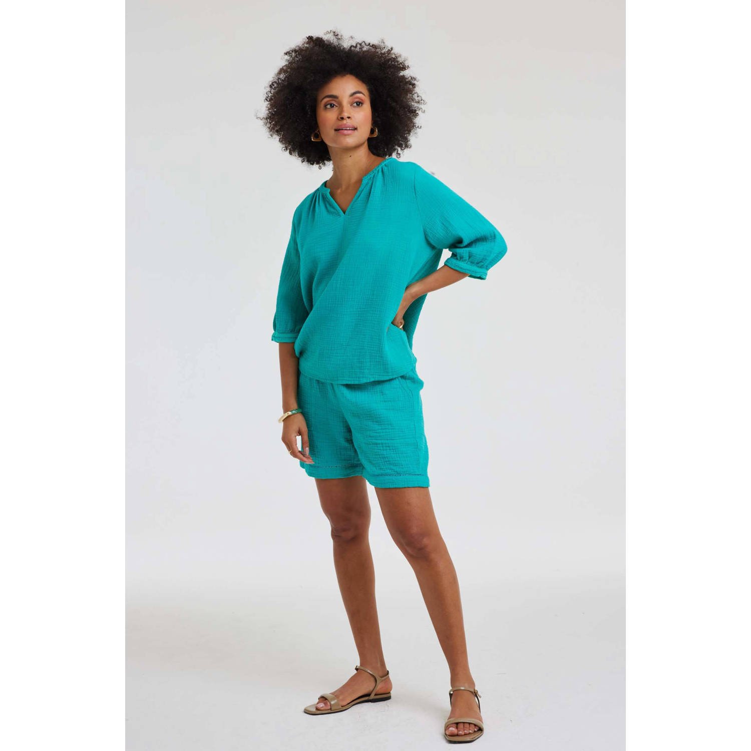 Didi blousetop blauw