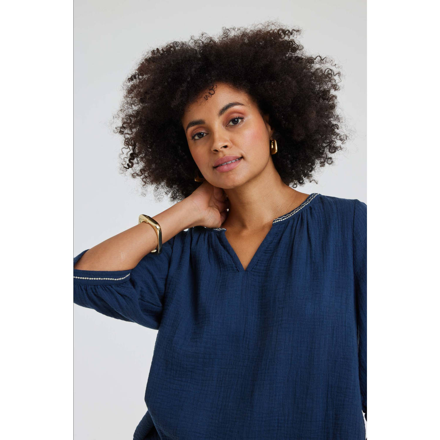Didi blousetop donkerblauw