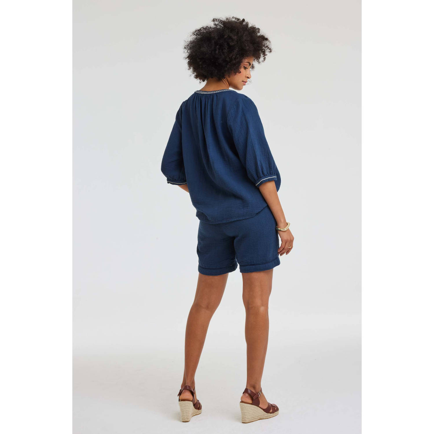 Didi blousetop donkerblauw