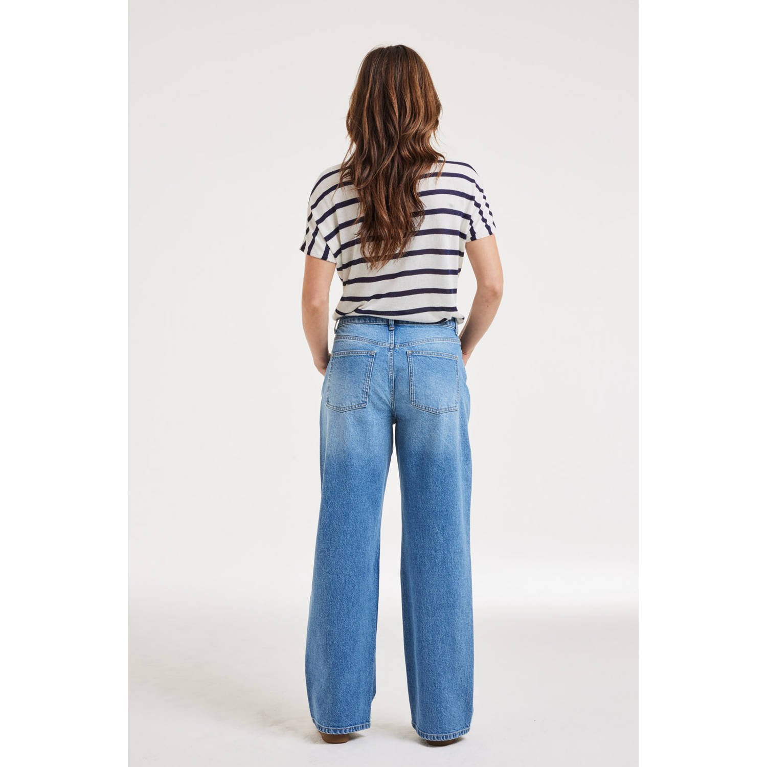 Didi wide leg jeans medium blue denim