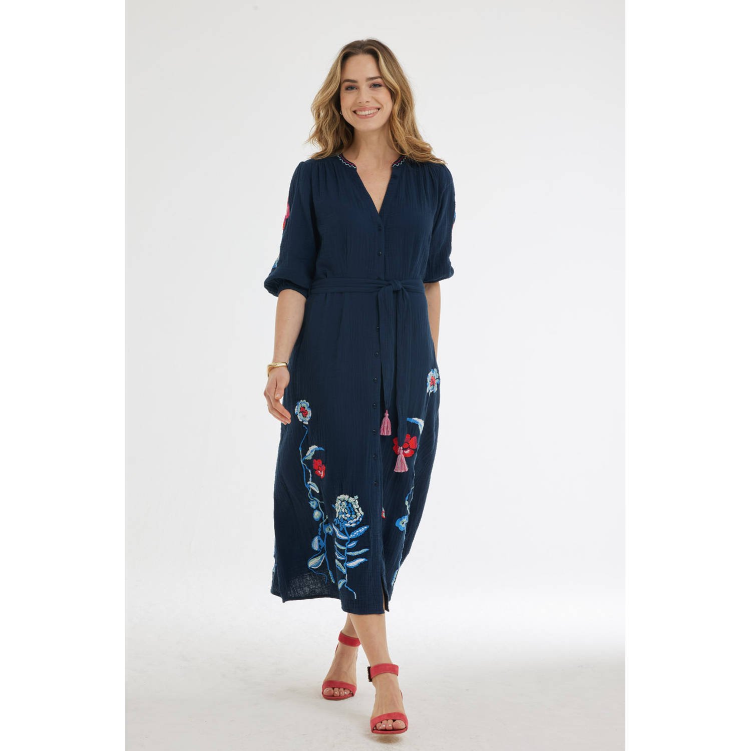 Didi blousejurk donkerblauw