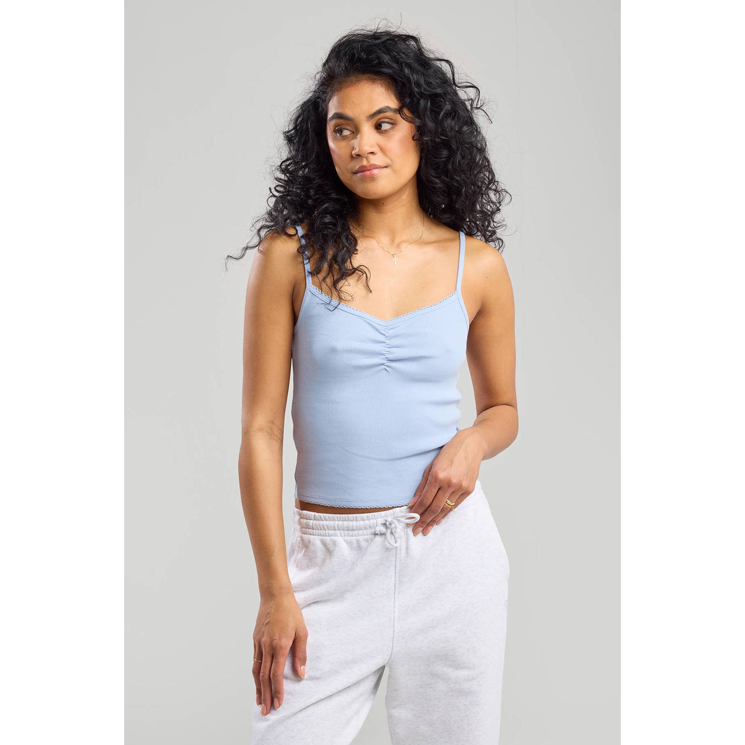 America Today singlet lichtblauw