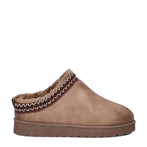 Nelson Home pantoffels taupe afbeelding