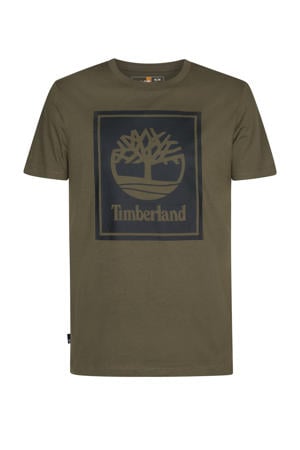 T-shirt donkergroen