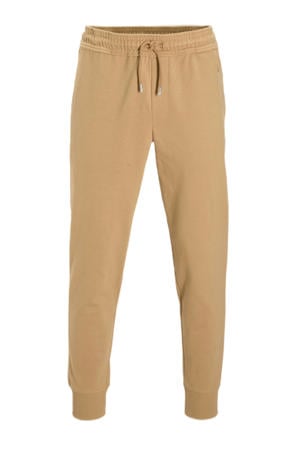 tapered joggingbroek beige