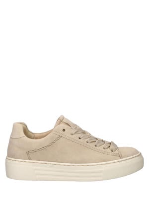 Comfort suède sneakers beige