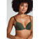 Hunkemöller voorgevormde T-shirt-bh met beugel Plunge donkergroen