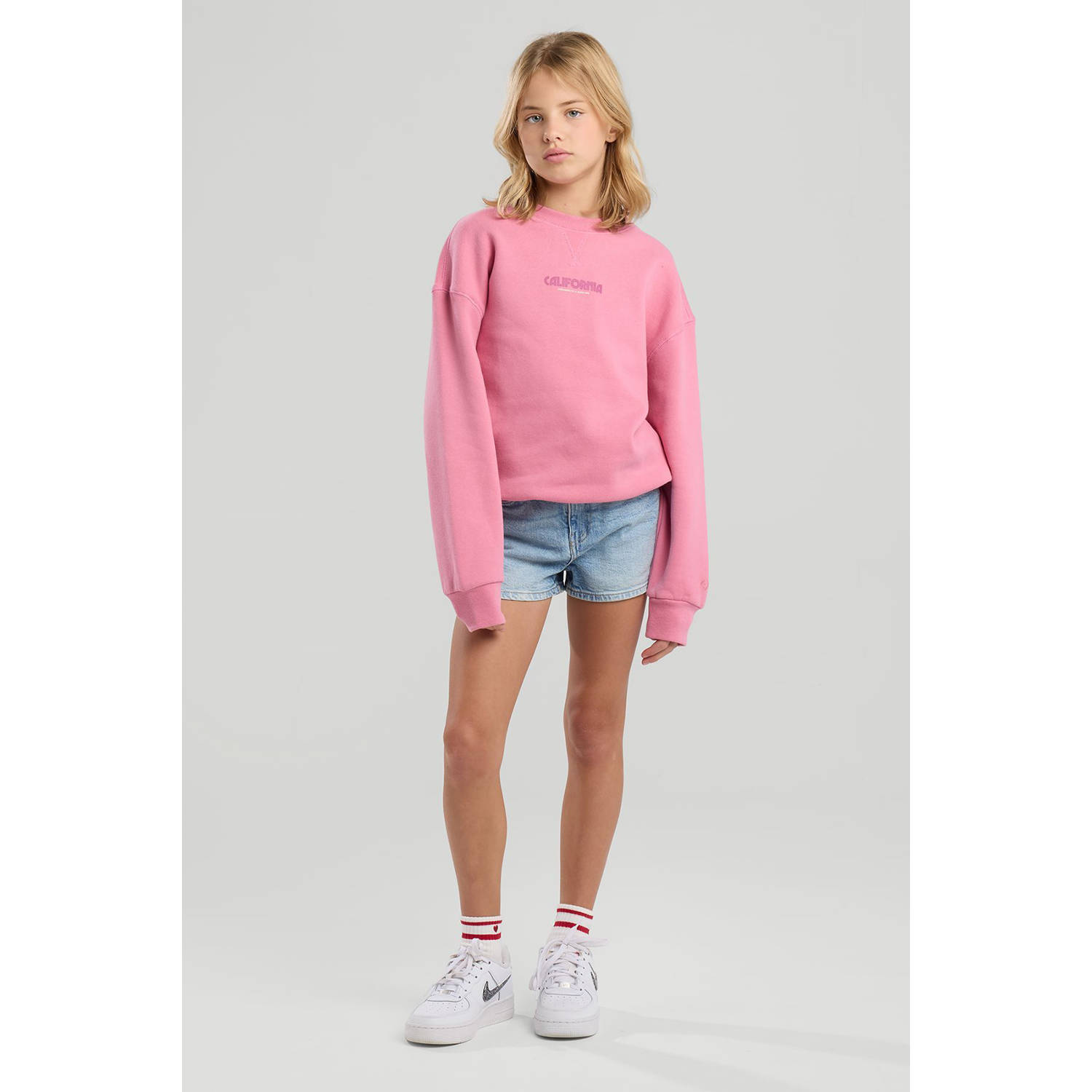 America Today denim short light blue denim