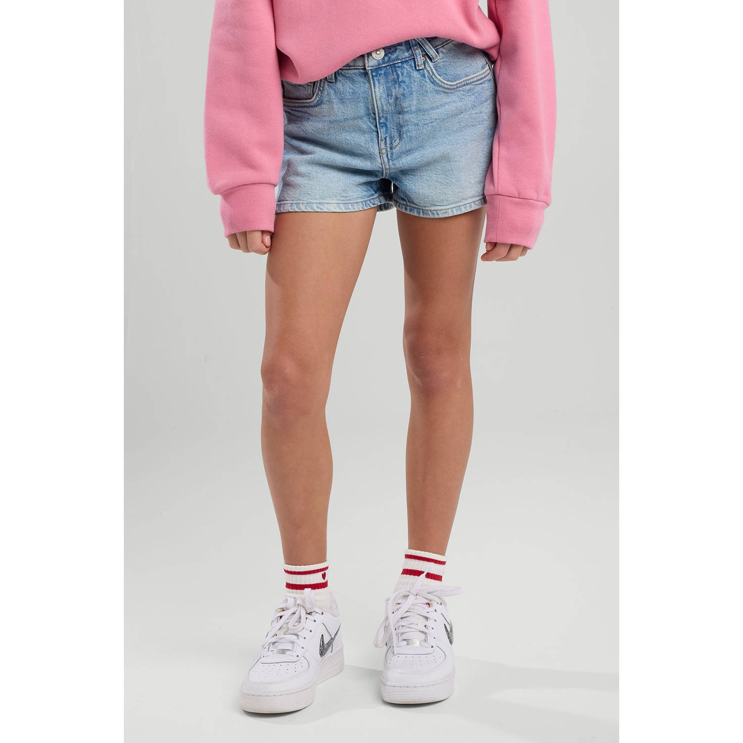 America Today denim short light blue denim