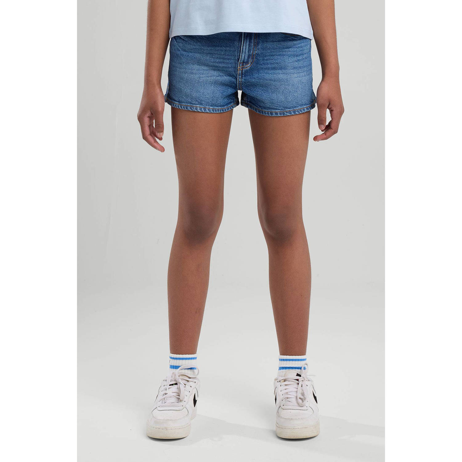 America Today denim short dark blue denim