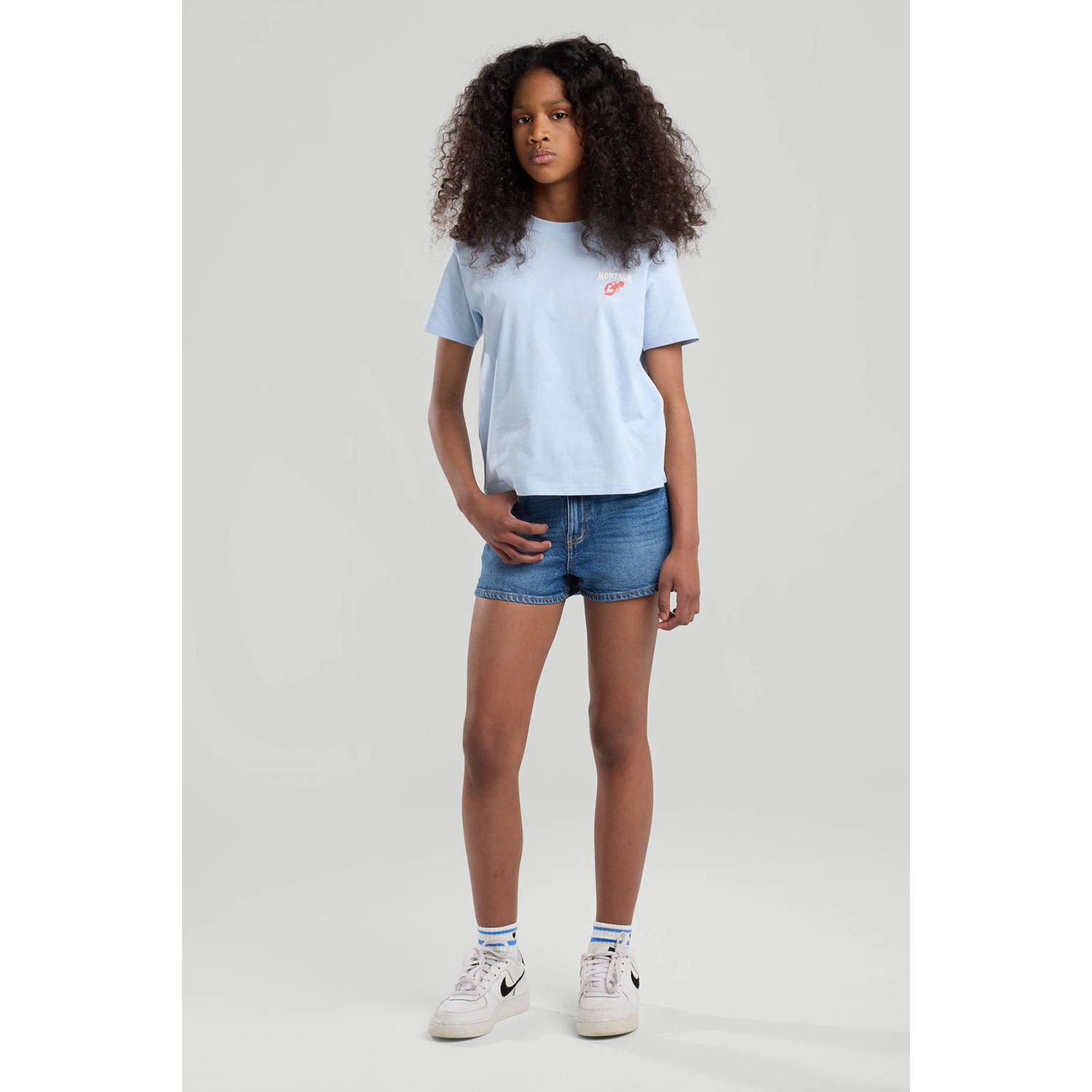 America Today denim short dark blue denim