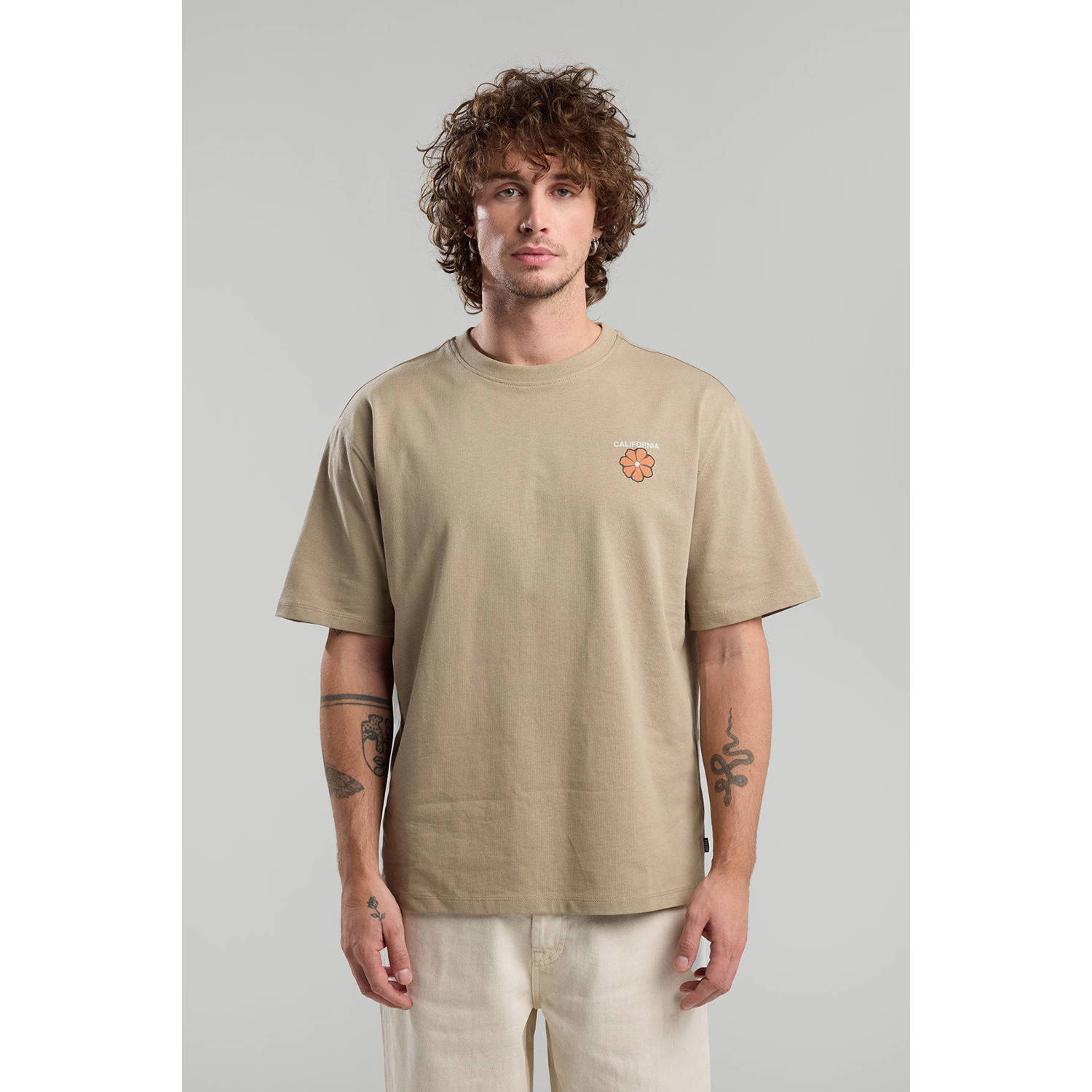 America Today T-shirt beige