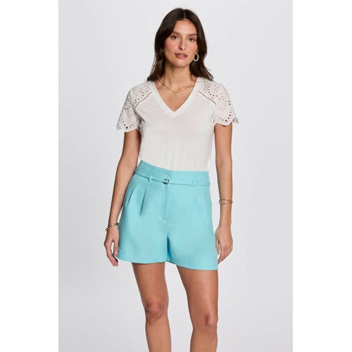 Morgan top wit broderie afbeelding