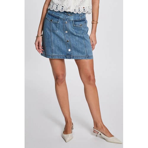 Morgan denim spijkerrok medium blue denim afbeelding