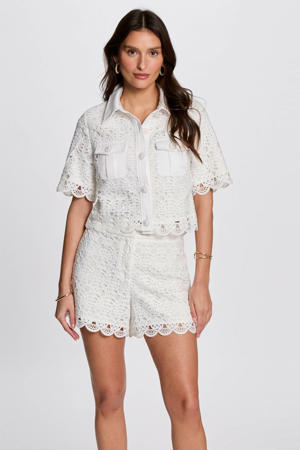 kanten blouse wit