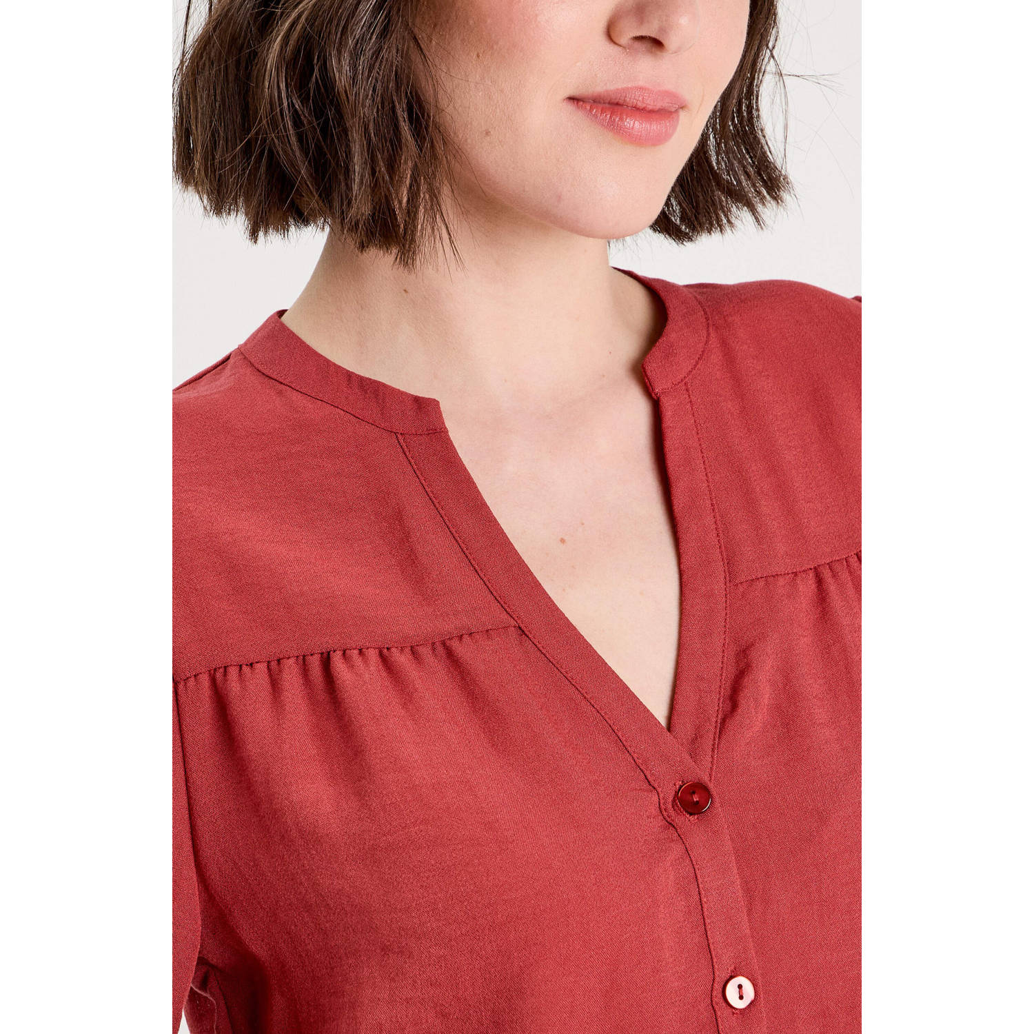 Cache blouse rood