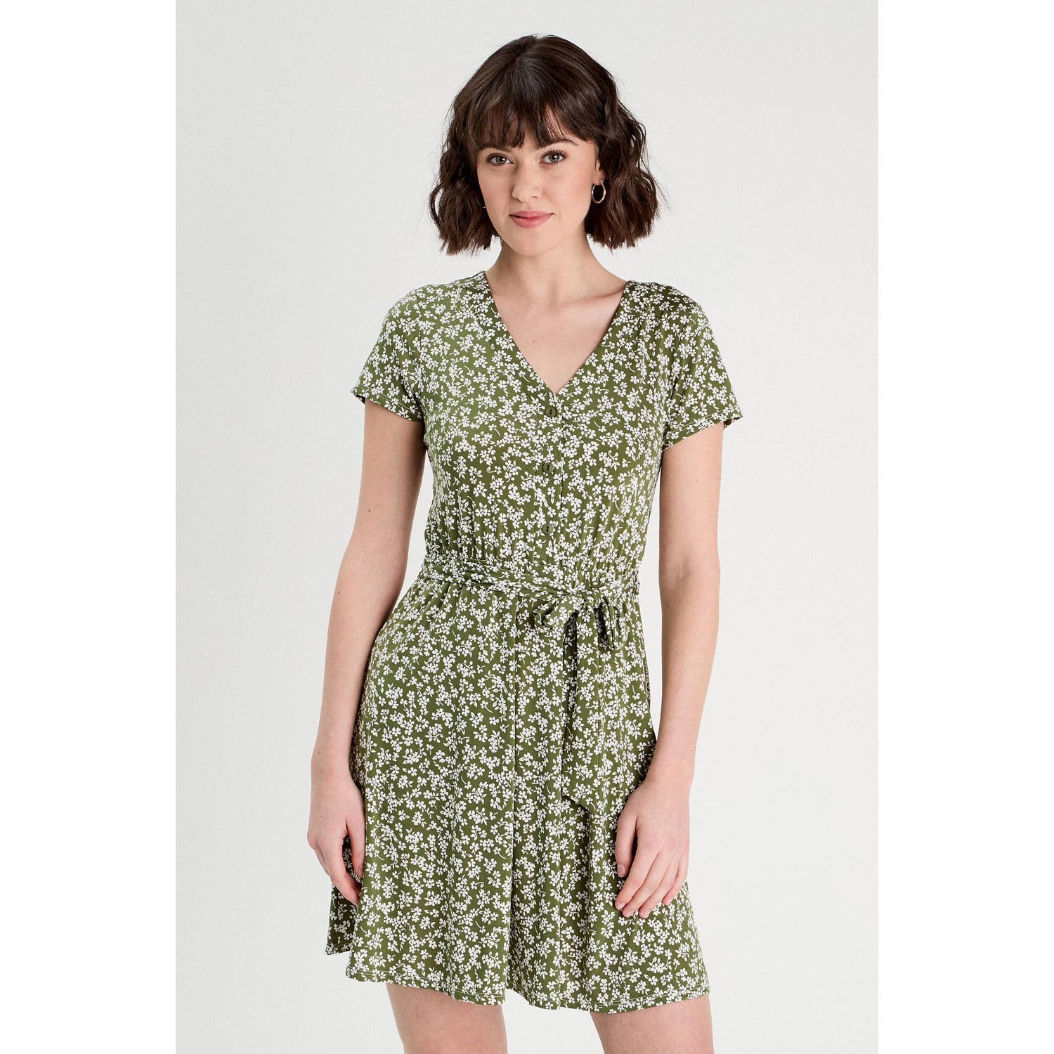 Cache mini jurk groen