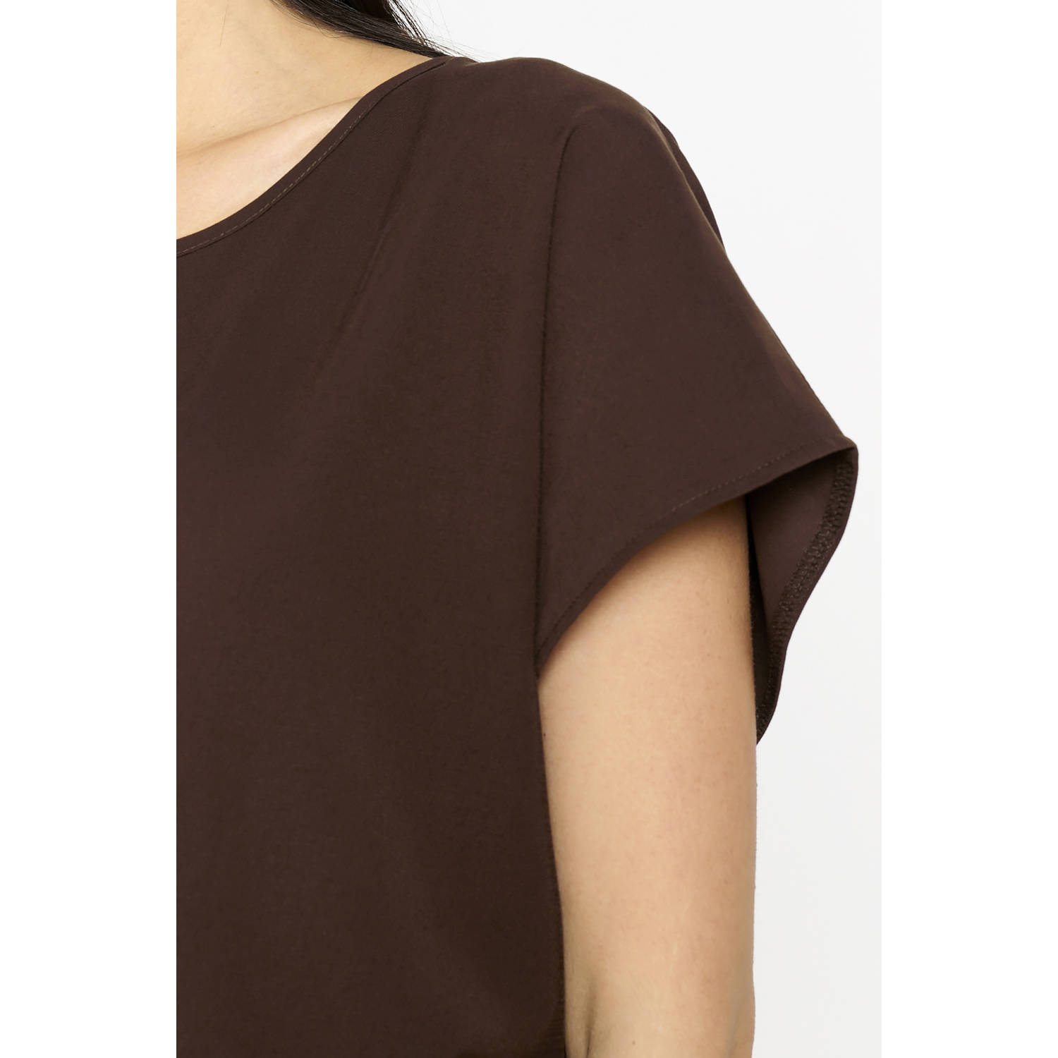LOLALIZA exclusive top donkerbruin