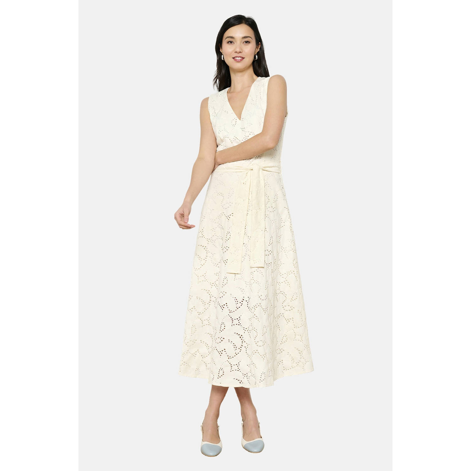 LOLALIZA zomerjurk broderie ecru