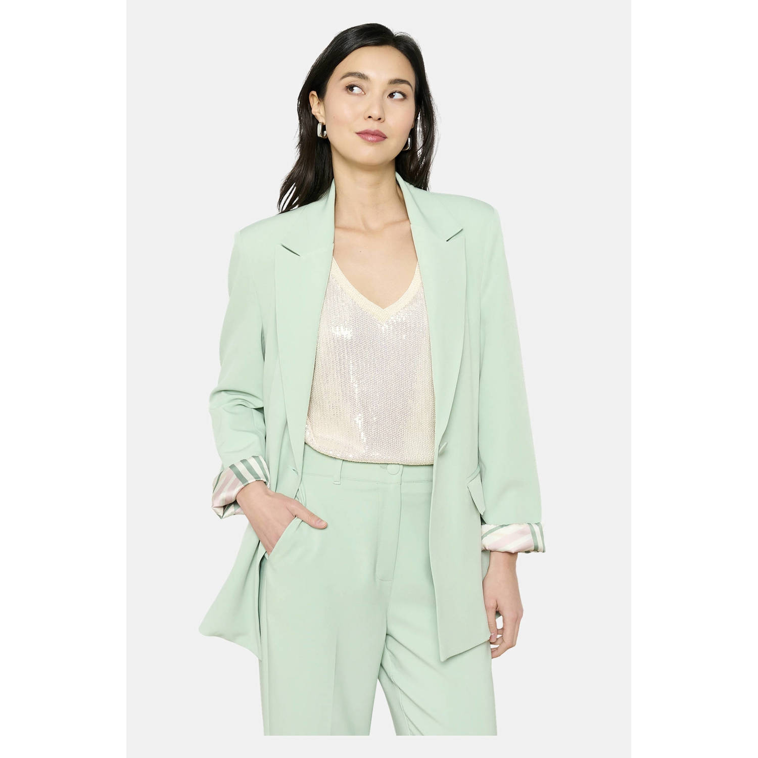 LOLALIZA exclusive regular blazer mintgroen