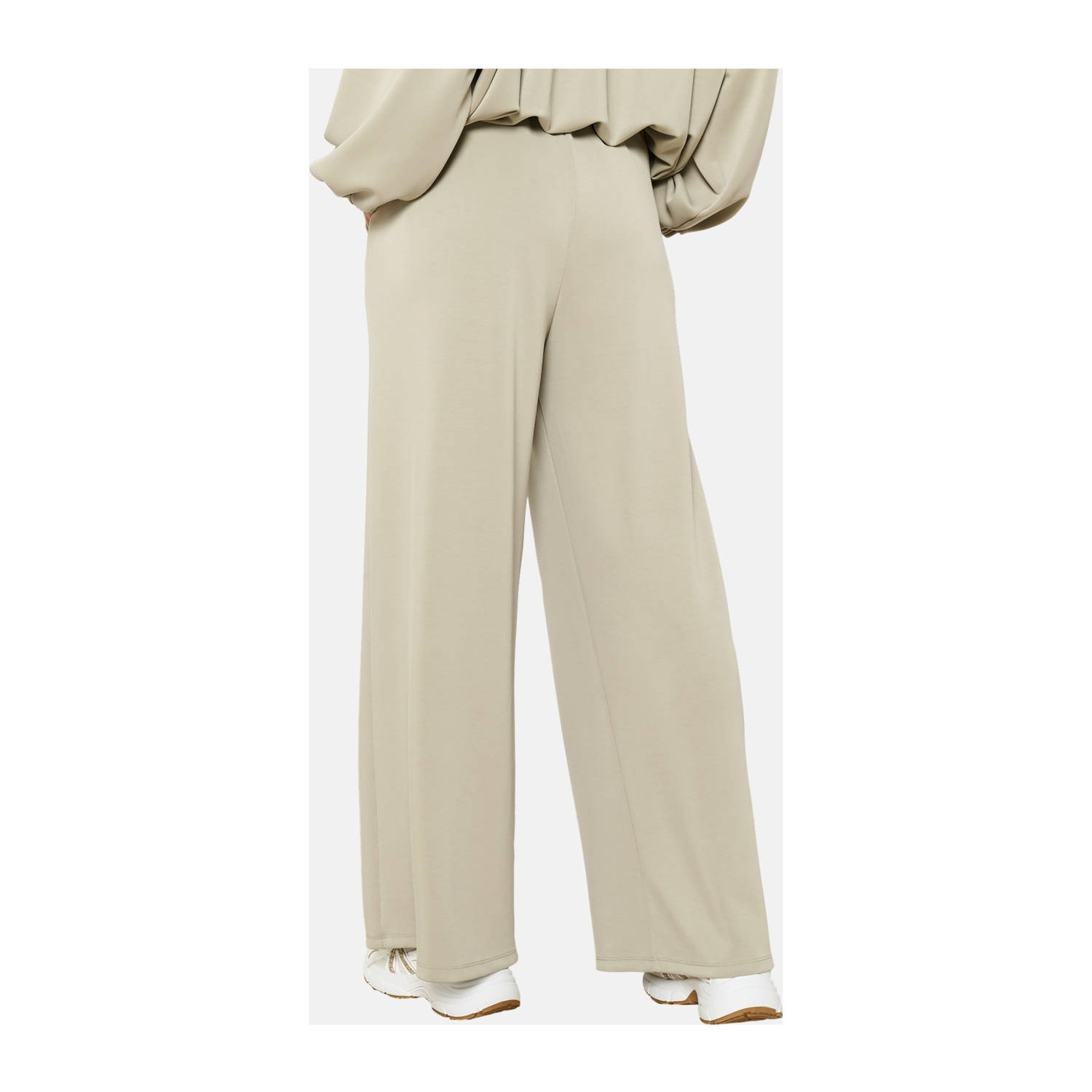 LOLALIZA exclusive straight high waist broek beige