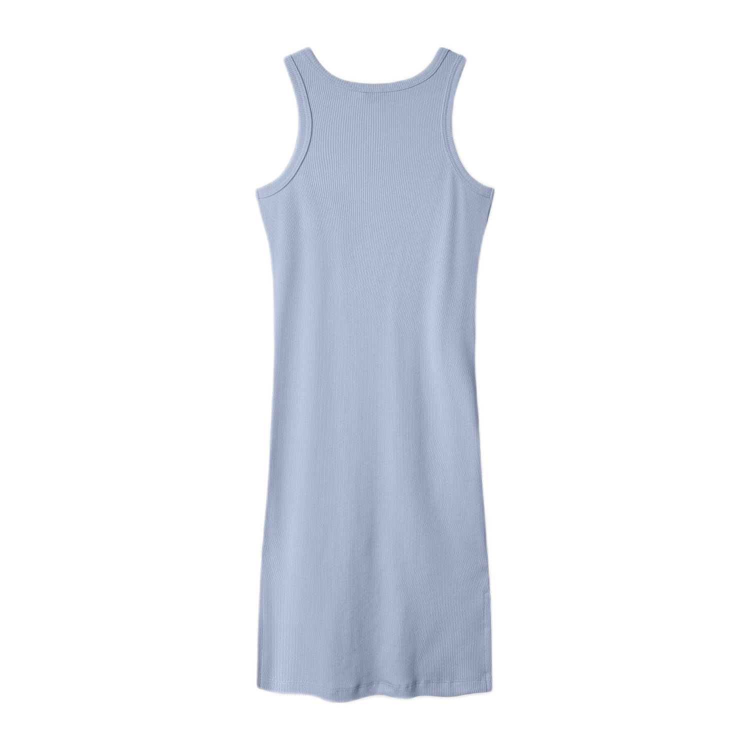 NAME IT KIDS maxi jurk rib gebreid lichtblauw