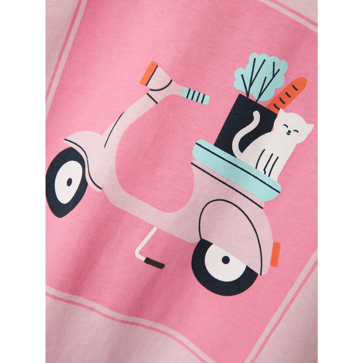 NAME IT MINI T-shirt lichtroze met glitter