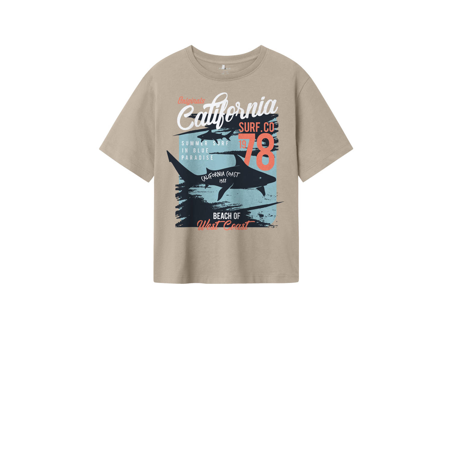NAME IT KIDS T-shirt zand