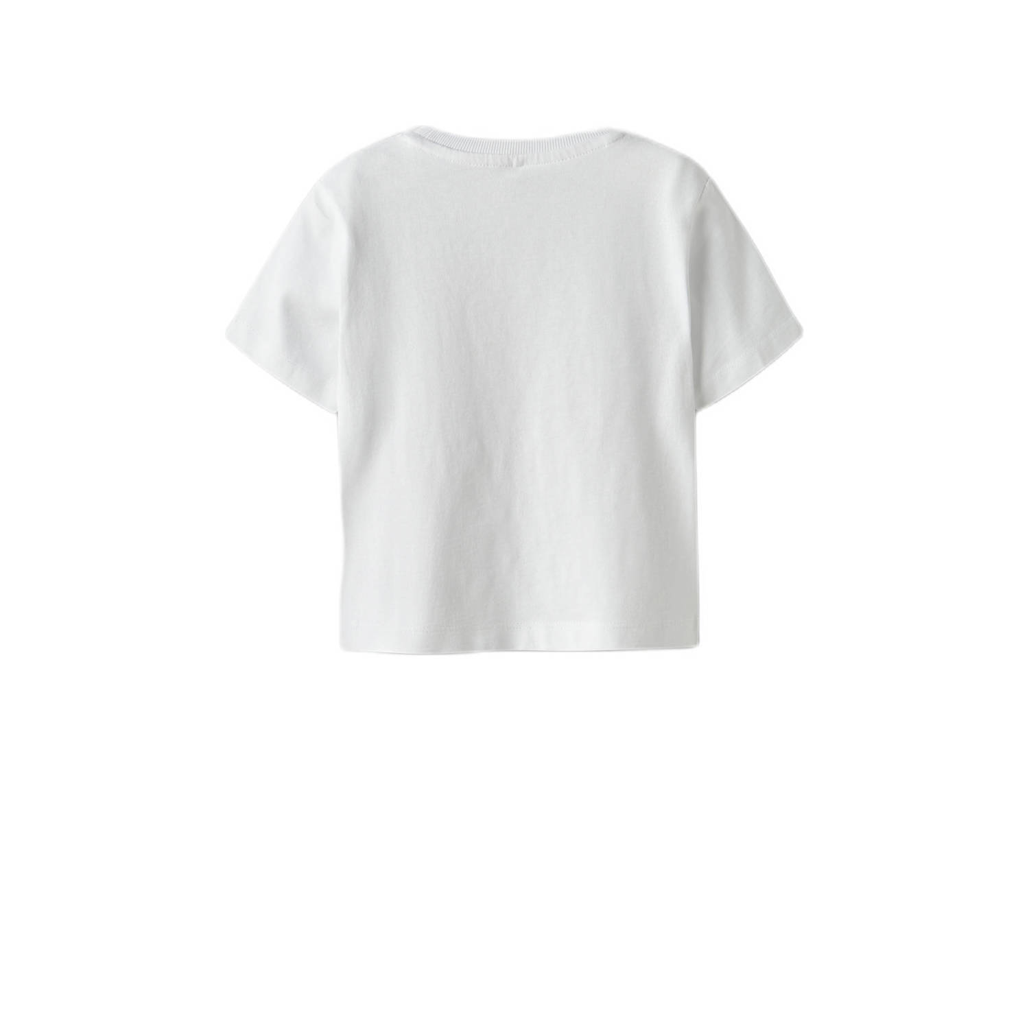 NAME IT MINI T-shirt wit met glitter