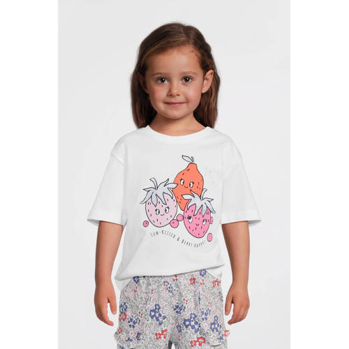 NAME IT MINI T-shirt wit met glitter afbeelding