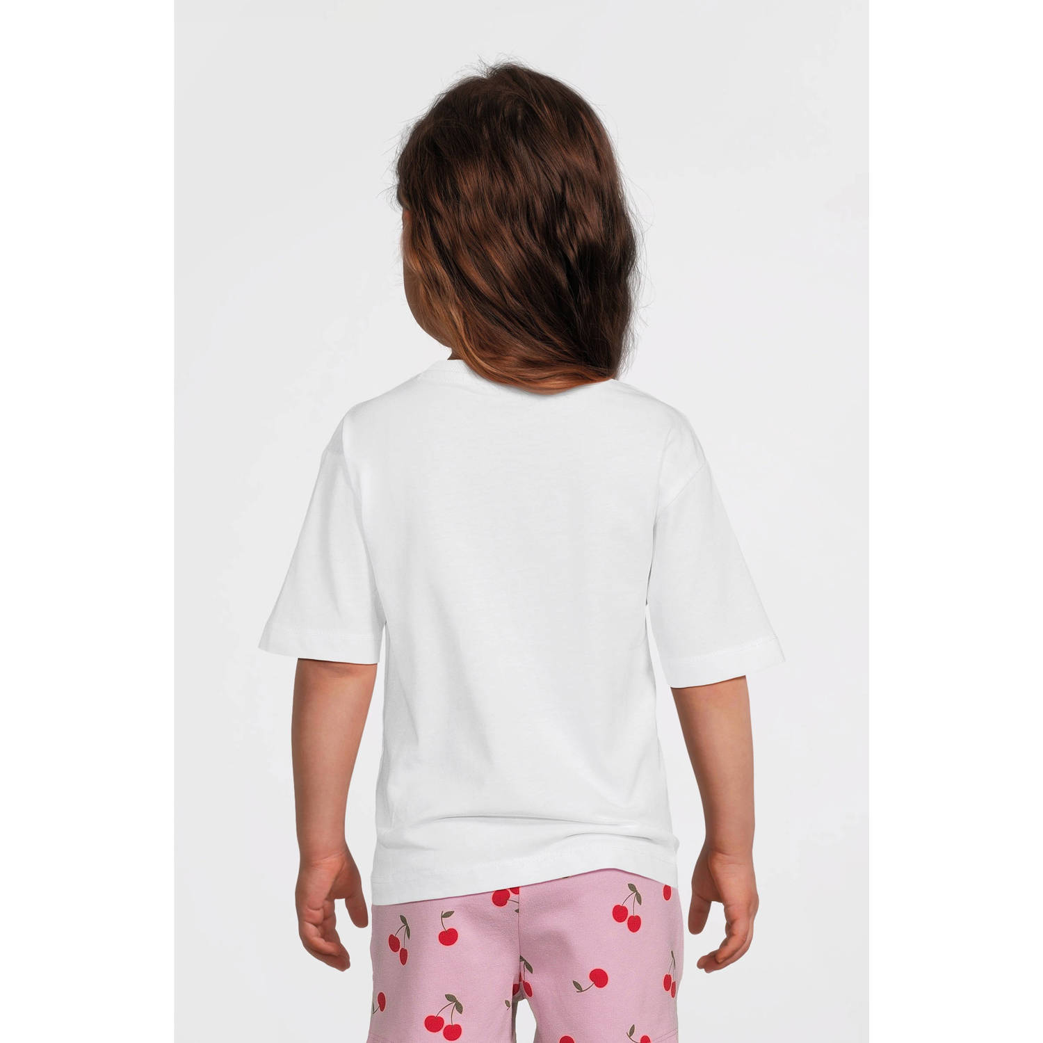 NAME IT MINI T-shirt wit met glitter