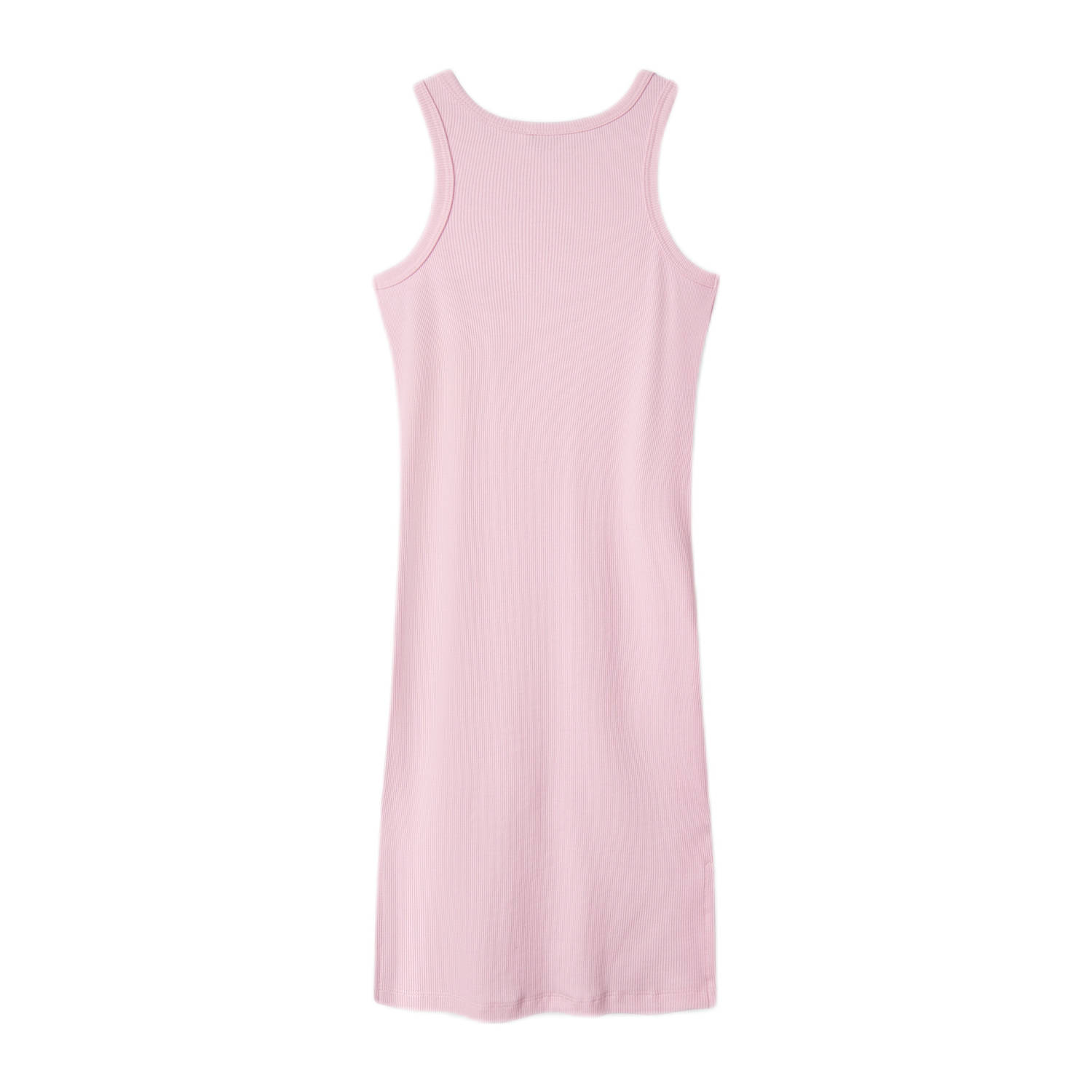 NAME IT KIDS maxi jurk rib gebreid lichtroze